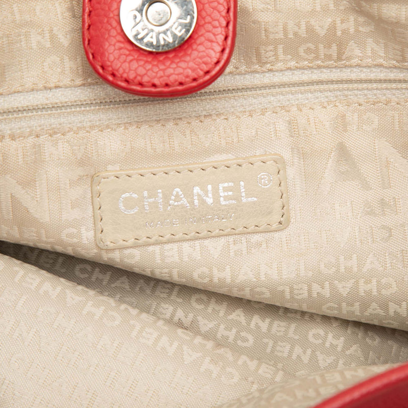 Woven Caviar CC Charm Tote - Image 5