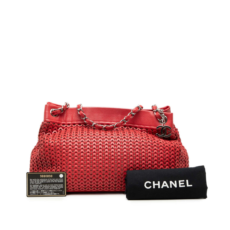 Woven Caviar CC Charm Tote - Image 8
