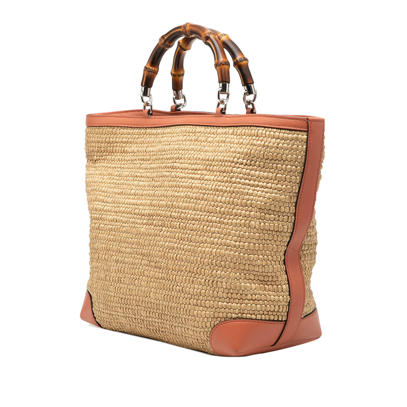 Raffia Bamboo Childrens Tote - Image 2