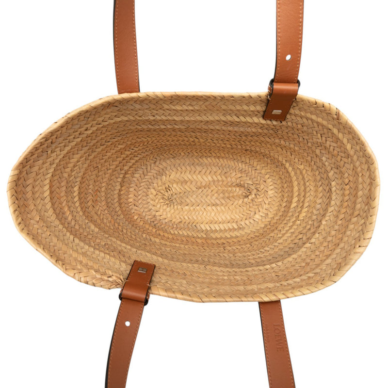 Small Raffia Anagram Basket Tote - Image 4