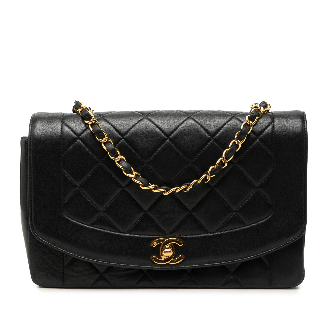 Medium Lambskin Diana Flap - Image 1