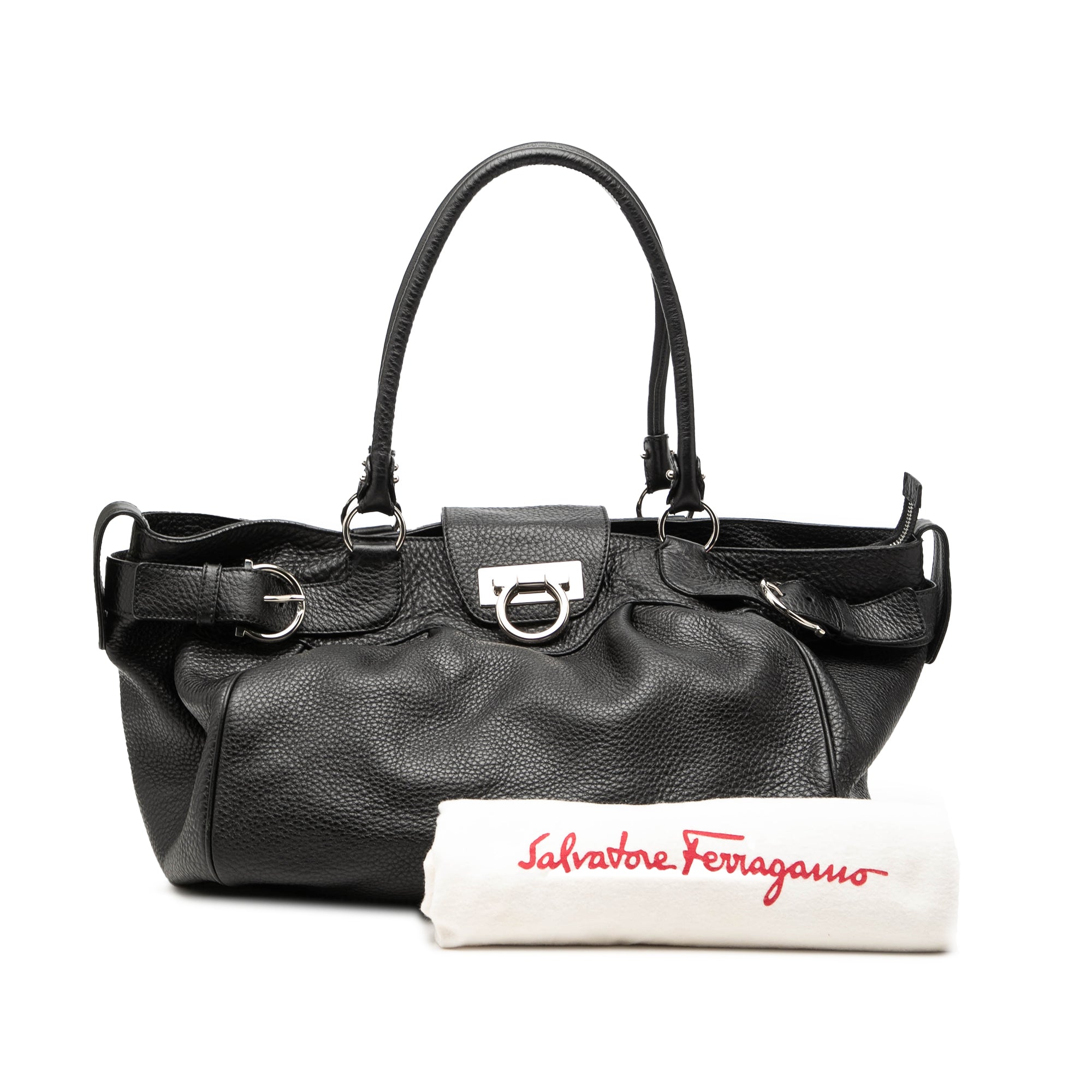 Leather Gancini Marisa Handbag - Image 7
