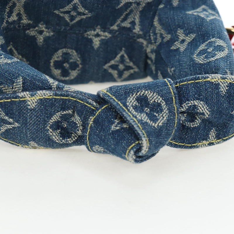 Louis Vuitton Nigo Japanese Cruiser Monogram Denim And Taurillon Leather Blue Canvas Bag