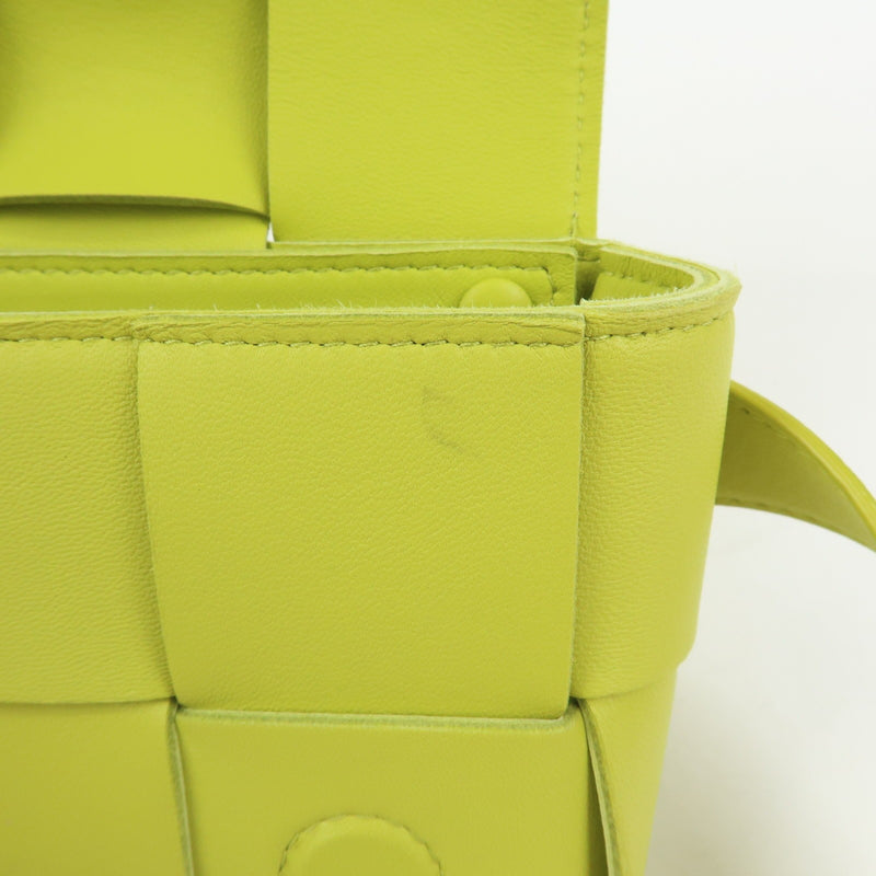 Bottega Veneta Cassette Belt Maxi Intrecciato Leather Green Bag