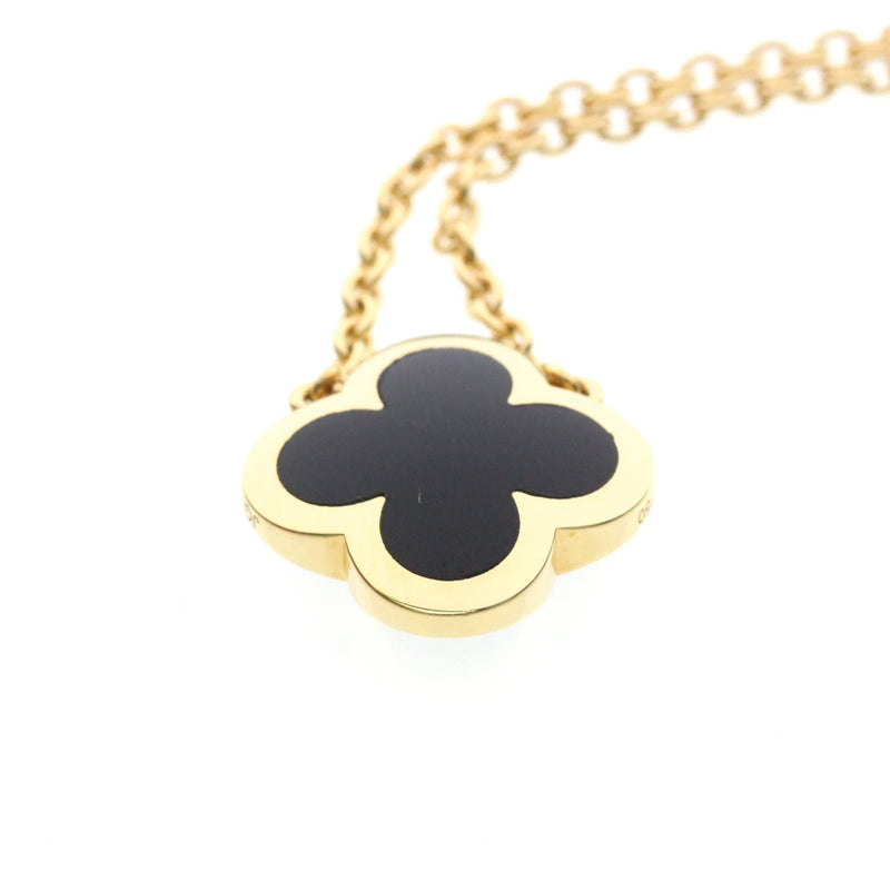 Van Cleef & Arpels Pure Alhambra Pendant 18k Yellow Gold And Onyx Yellow_gold Bijoux