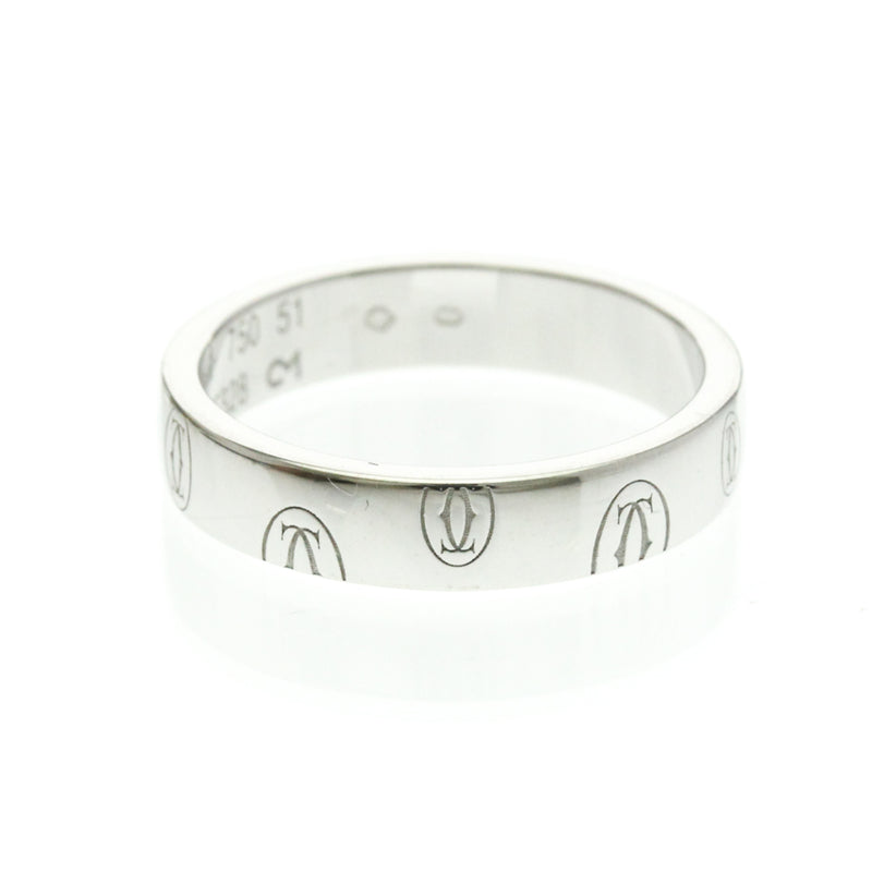 Cartier Logo De Band 18k White Gold Silver White_gold Bijoux
