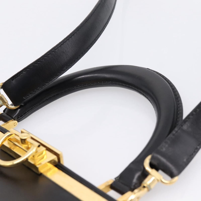 Christian Dior Shoulder Leather Black Bag