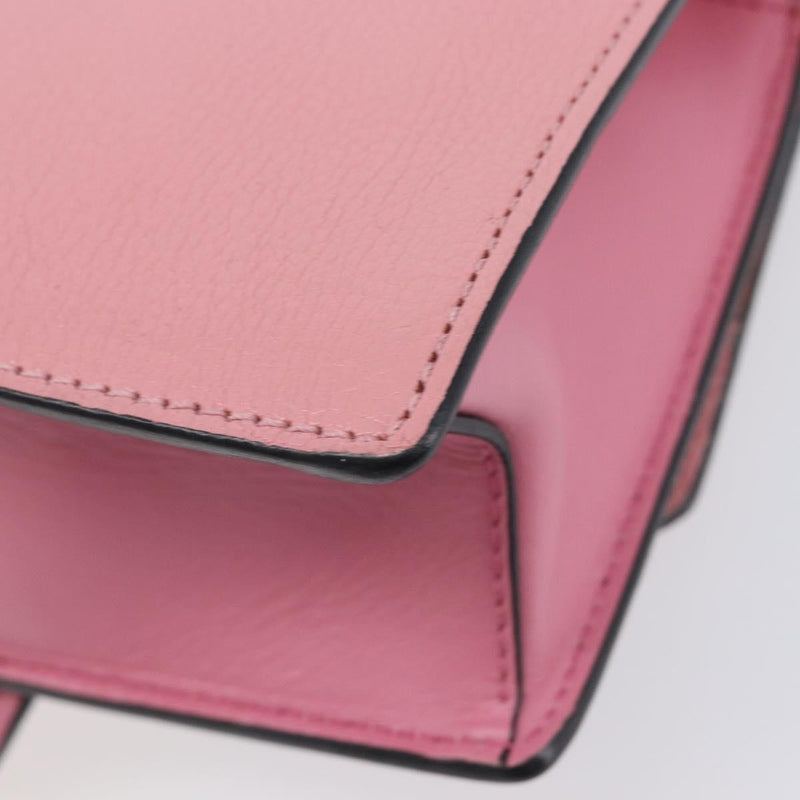 Miu Miu Madras Crystal Flap Leather Pink Bag