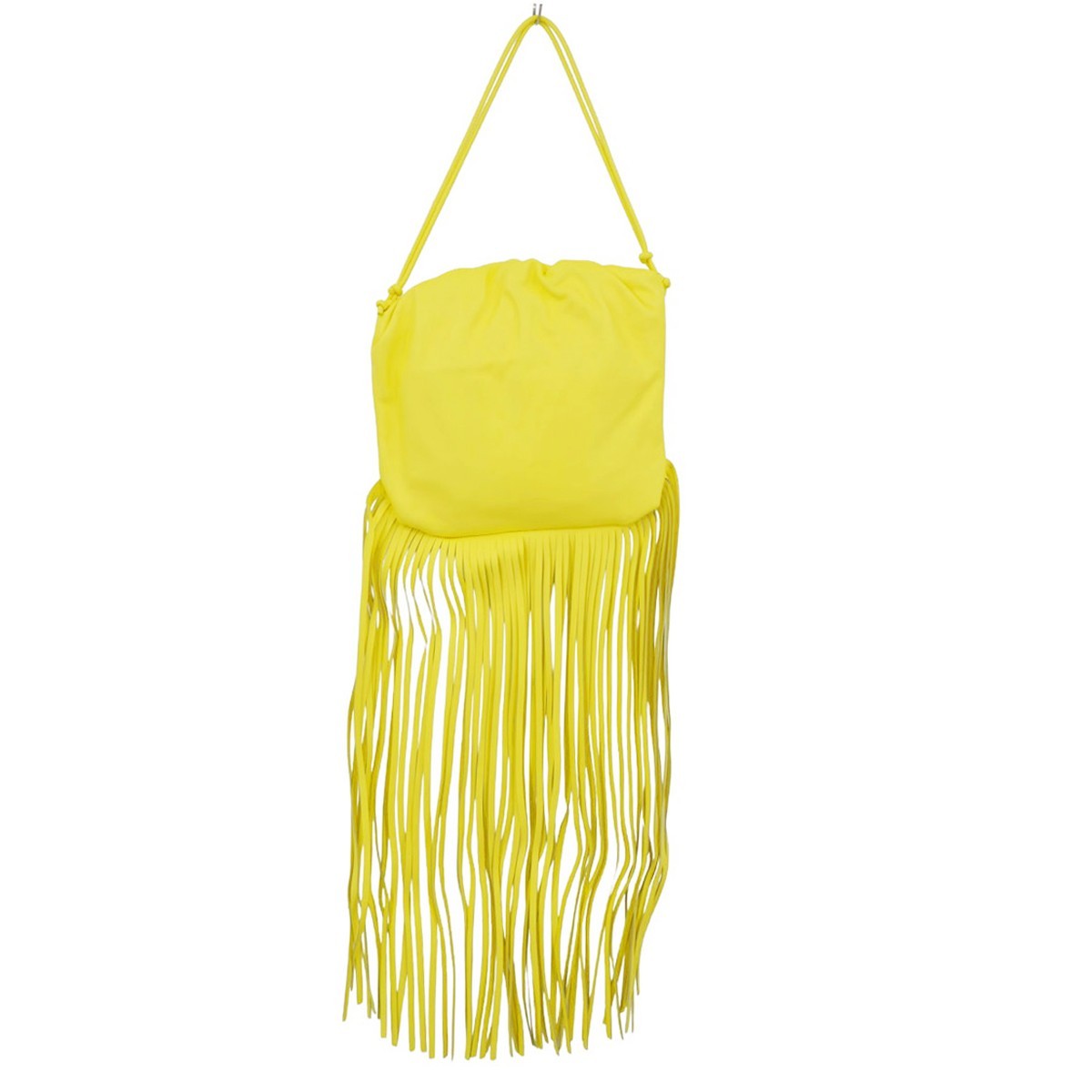 Bottega Veneta The Fringe Leather Yellow Bag