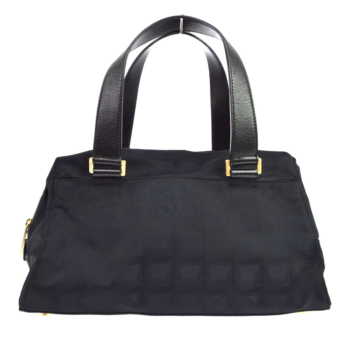 Chanel Travel Line Boston Nylon Black Bag