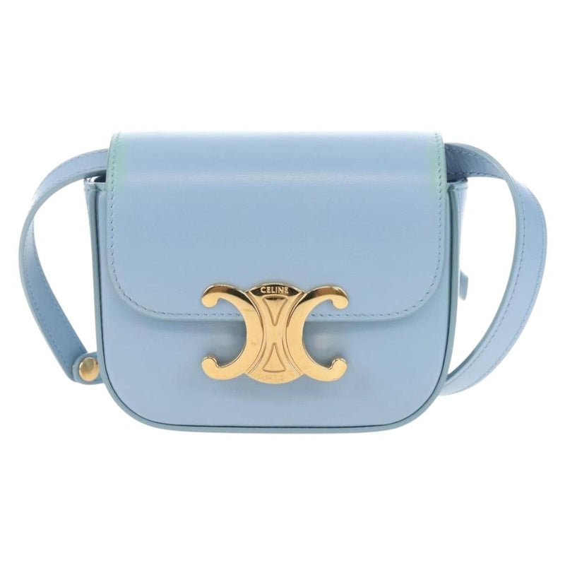 Celine Claude Leather Blue Bag
