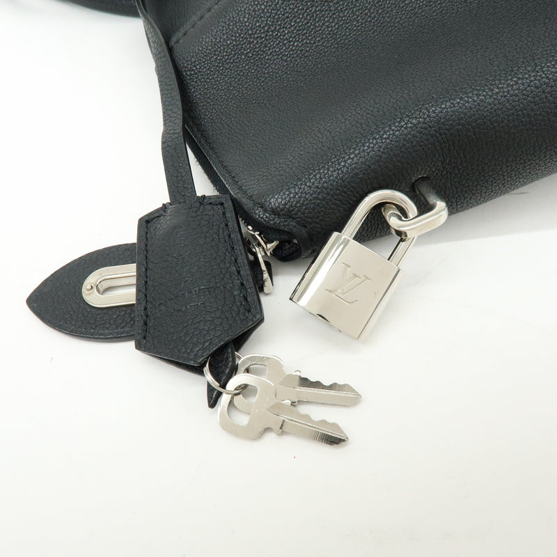 Louis Vuitton Soft Lockit Leather Black Bag