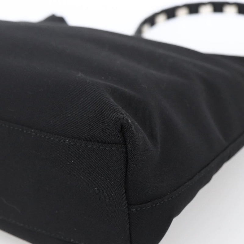 Salvatore Ferragamo Shoulder Bag Canvas Black