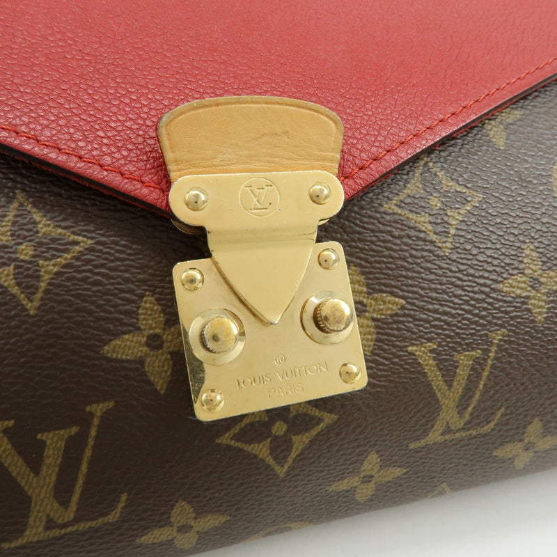 Louis Vuitton Pallas Chain Monogram Canvas And Calfskin Brown Bag