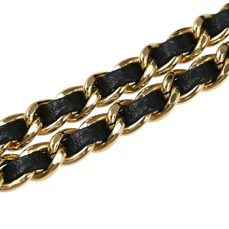Chanel Chocolate Bar Mademoiselle Lock Chain Quilted Velvet Black Bag