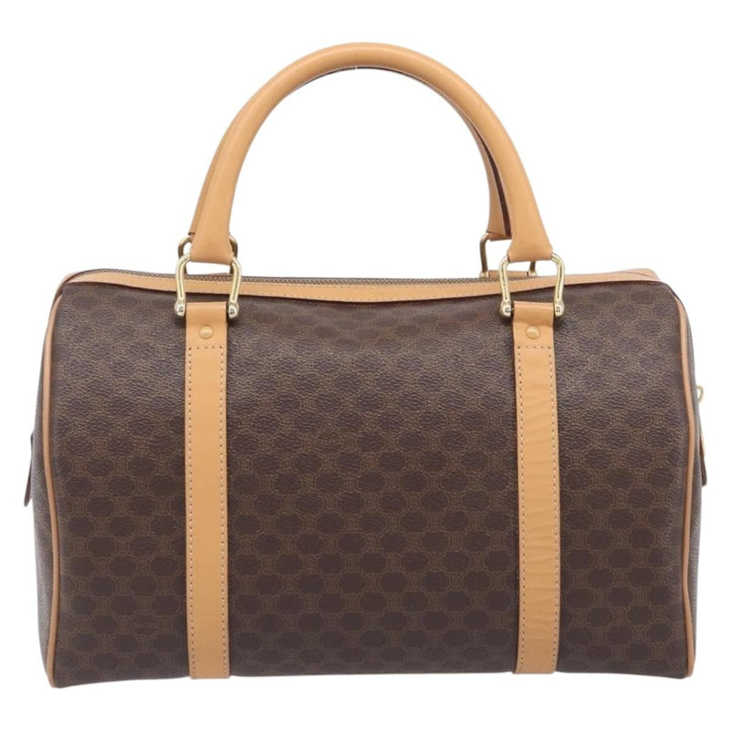 Celine Handbag Canvas Brown Bag