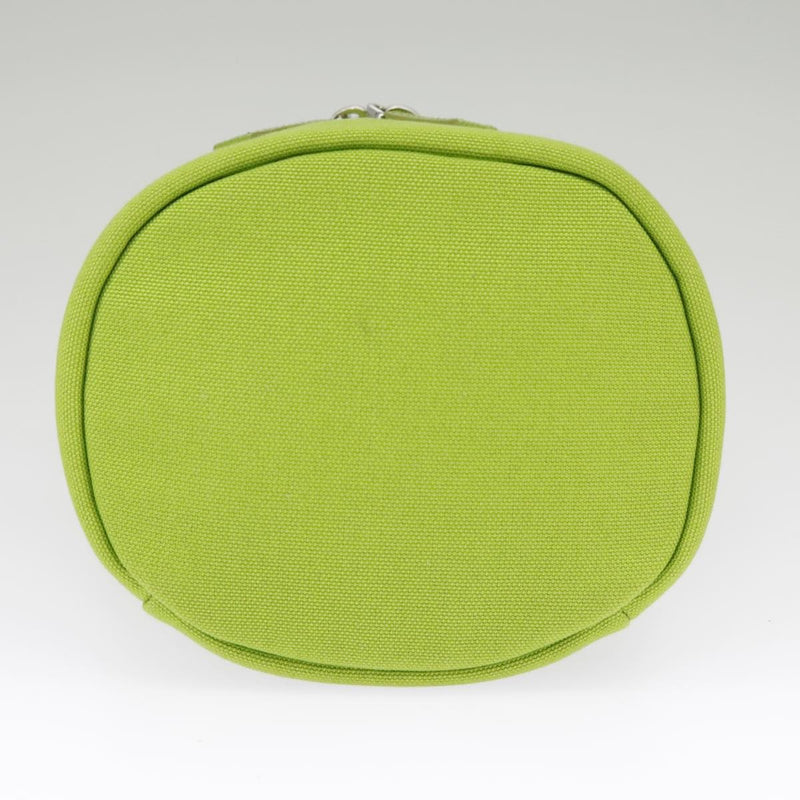 Prada Zipped Triangle Canvas Green Bag
