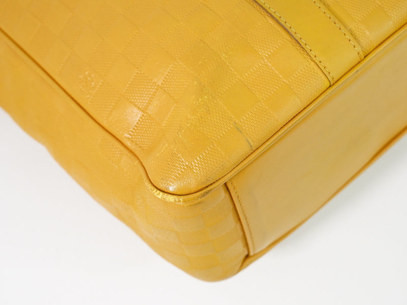 Louis Vuitton Tadao Damier Infini Leather Yellow Bag