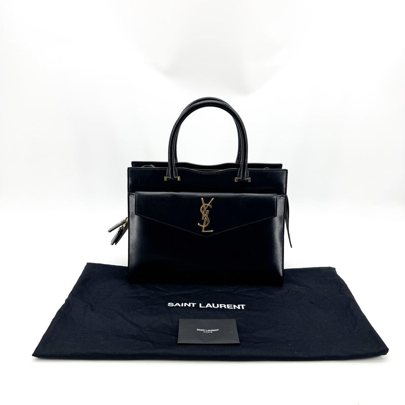 Saint Laurent Uptown Leather Black Bag