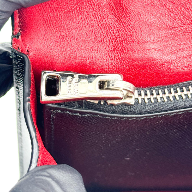 Prada Convertible Sound Vernice Saffiano Leather Black Bag