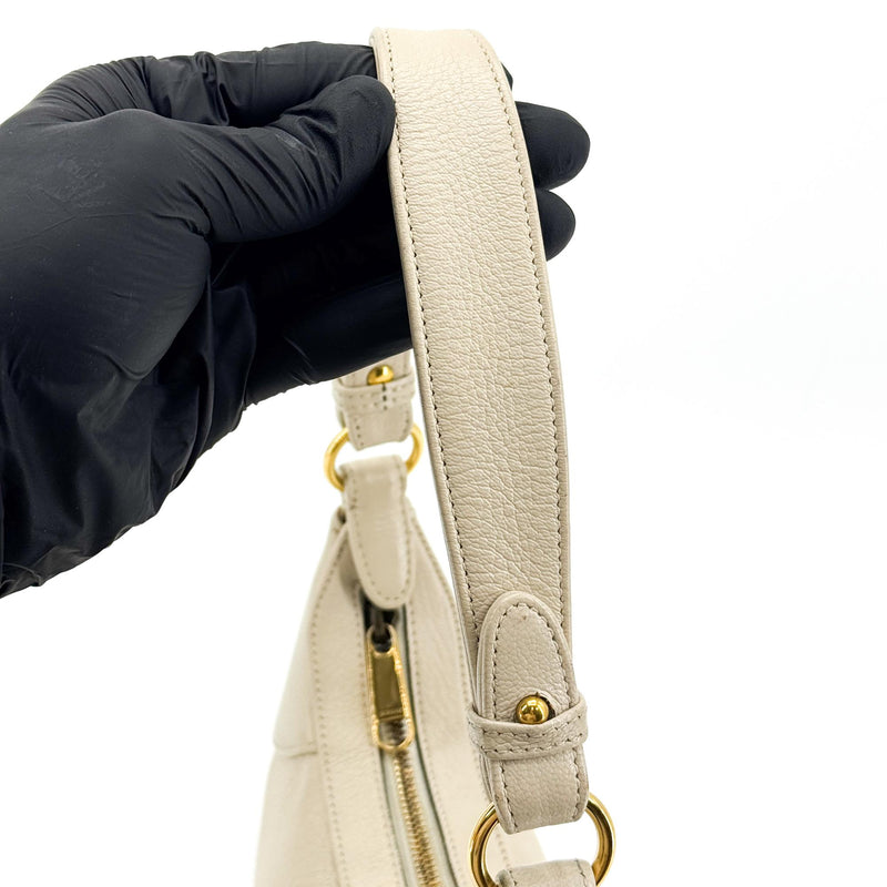 Gucci Aphrodite Leather Beige Bag