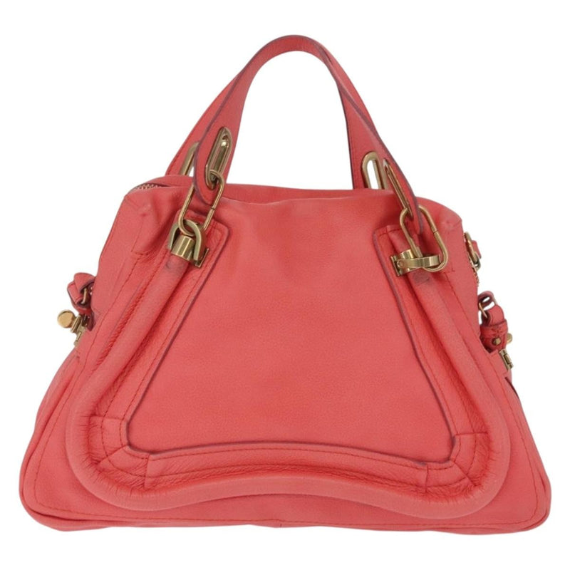 Chloe Paraty Top Handle Leather Pink Bag