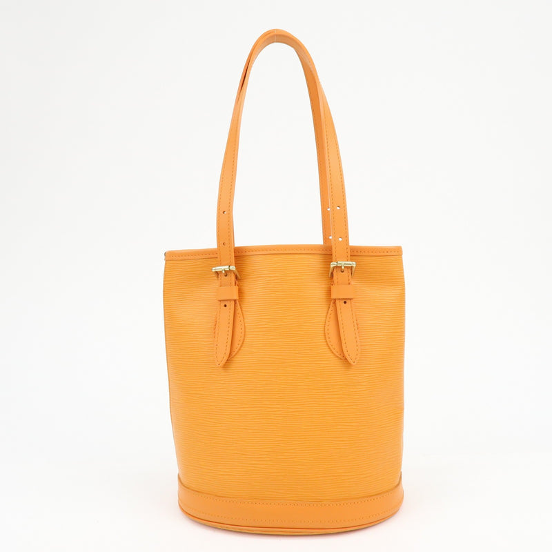 Louis Vuitton Petit Bucket Epi Leather Orange Bag