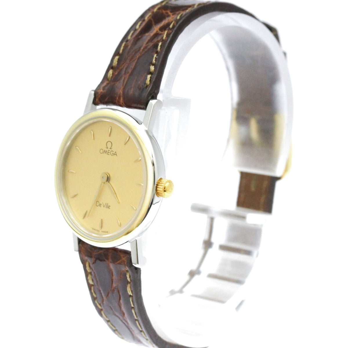 Omega De Ville Quartz Stainless Steel And Gold Plated Watches