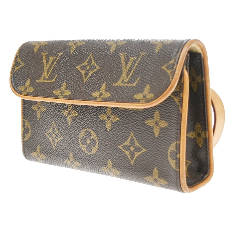 Louis Vuitton Florentine Waist Monogram Canvas Brown Leather Bag