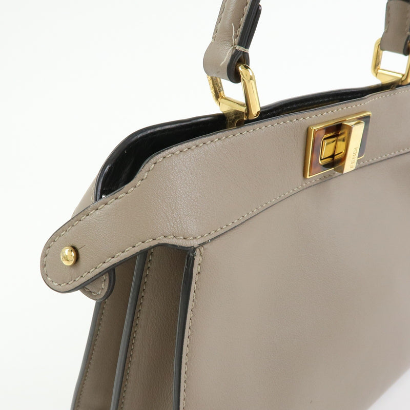 Fendi Peekaboo Iseeu Leather Gray Bag