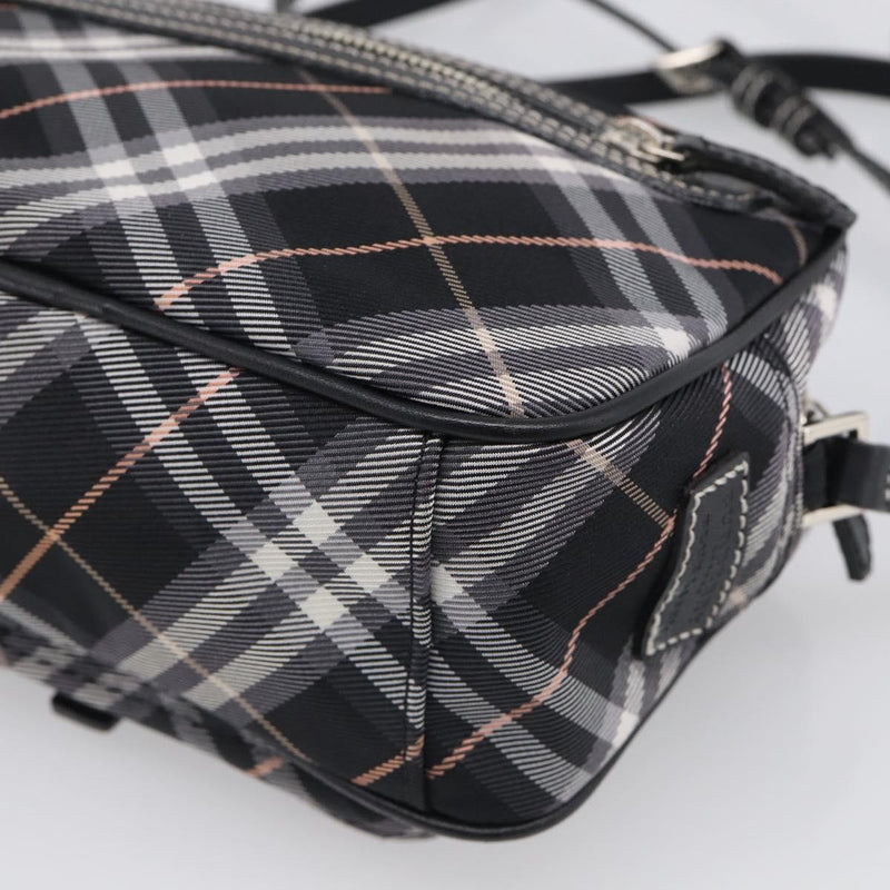 Burberry Nova Check Blue Label Nylon Black Bag