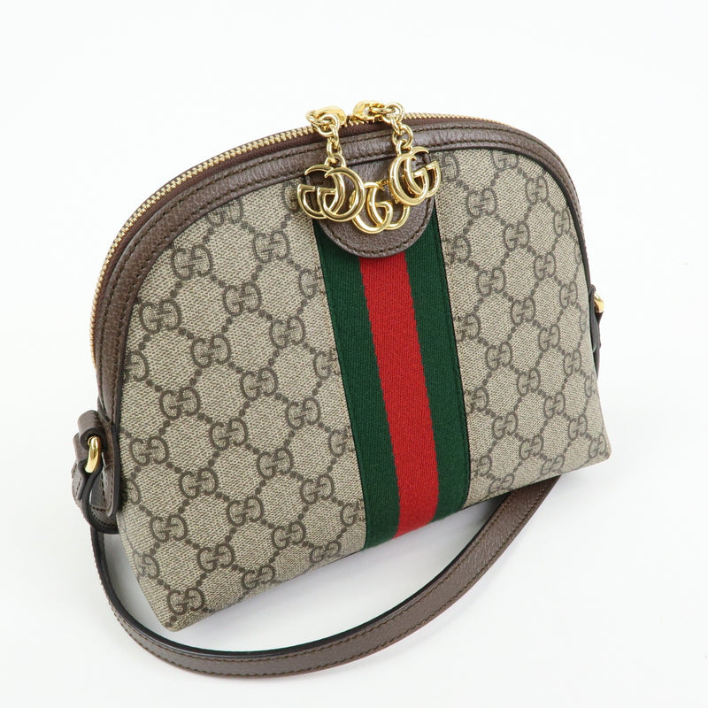 Gucci Ophidia Dome Gg Coated Canvas Beige Bag