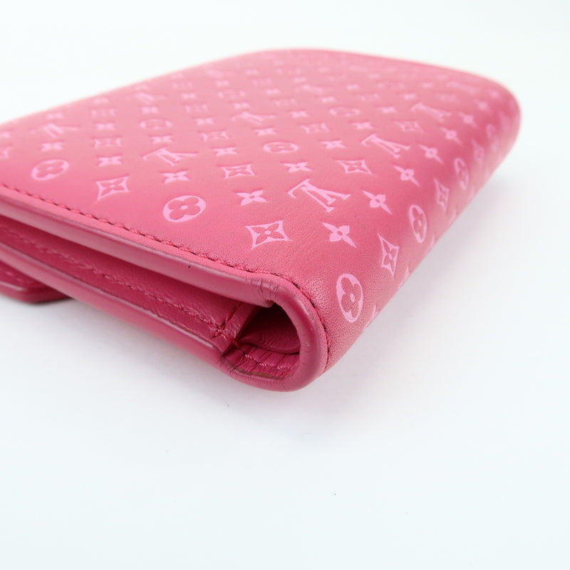 Louis Vuitton Victorine Nanogram Embossed Leather Pink Accessory