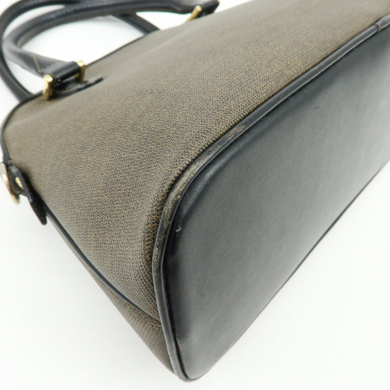 Fendi Vintage Dome Satchel Leather Brown