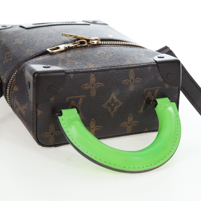 Louis Vuitton Vertical Box Trunk No.7 Loeil Vintage Monogram Canvas Brown Bag