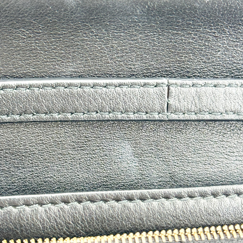 Gucci Wallet On Strap Microguccissima Leather Black Bag