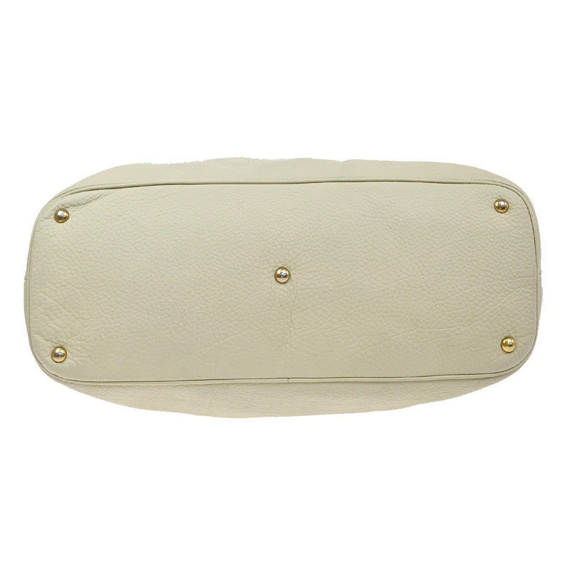 Gucci Twill Leather Beige Bag