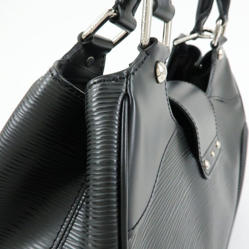 Louis Vuitton Montaigne Sac Epi Leather Black Bag
