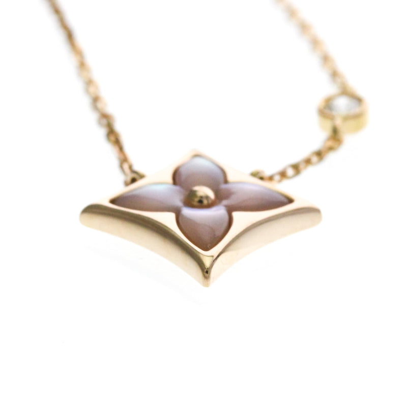 Louis Vuitton Blossom Bb Star Pendant 18k Rose Gold With Diamond And Mother Of Pearl Pink_gold Bijoux