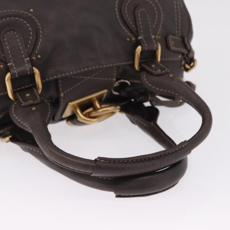 Chloe Paddington Lock Leather Brown Bag