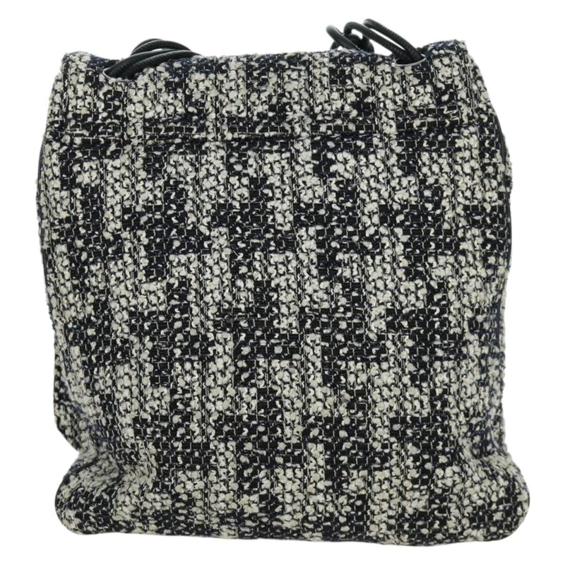 Chanel Camellia Messenger Tweed Black