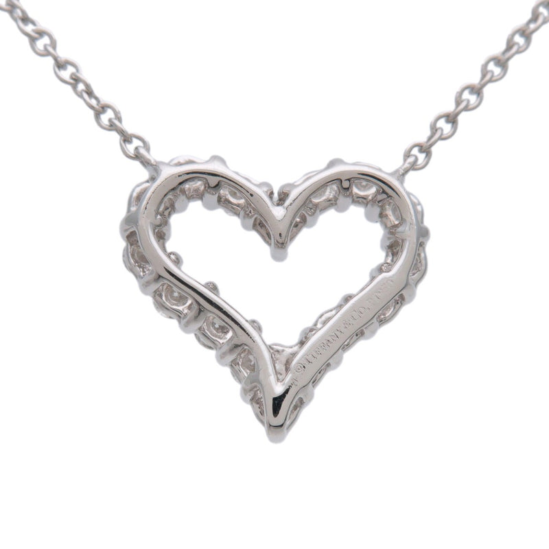 Tiffany & Co. Heart Pendant Platinum With Diamonds Silver Bijoux