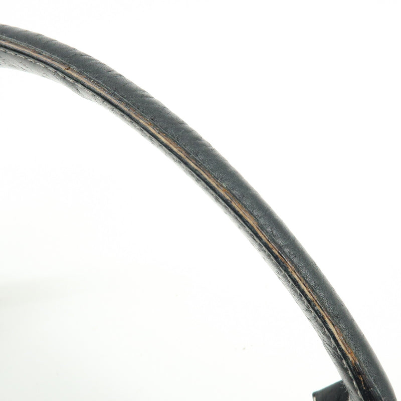 Salvatore Ferragamo Gancini Leather Black Bag