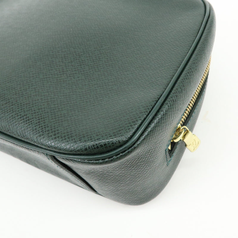 Louis Vuitton Toiletry Pouch Taiga Leather Green