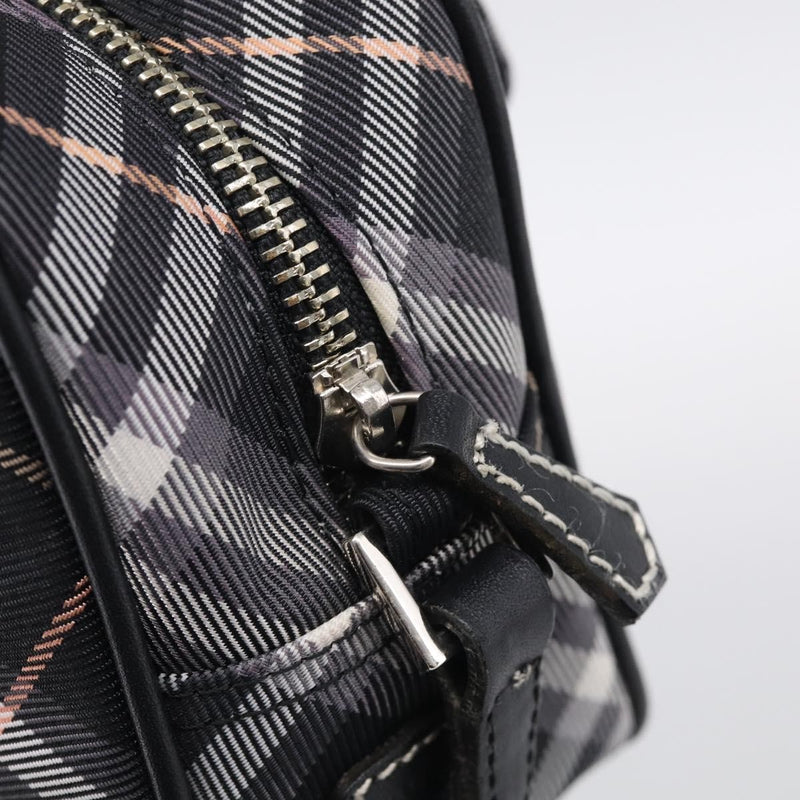 Burberry Nova Check Blue Label Nylon Black Bag