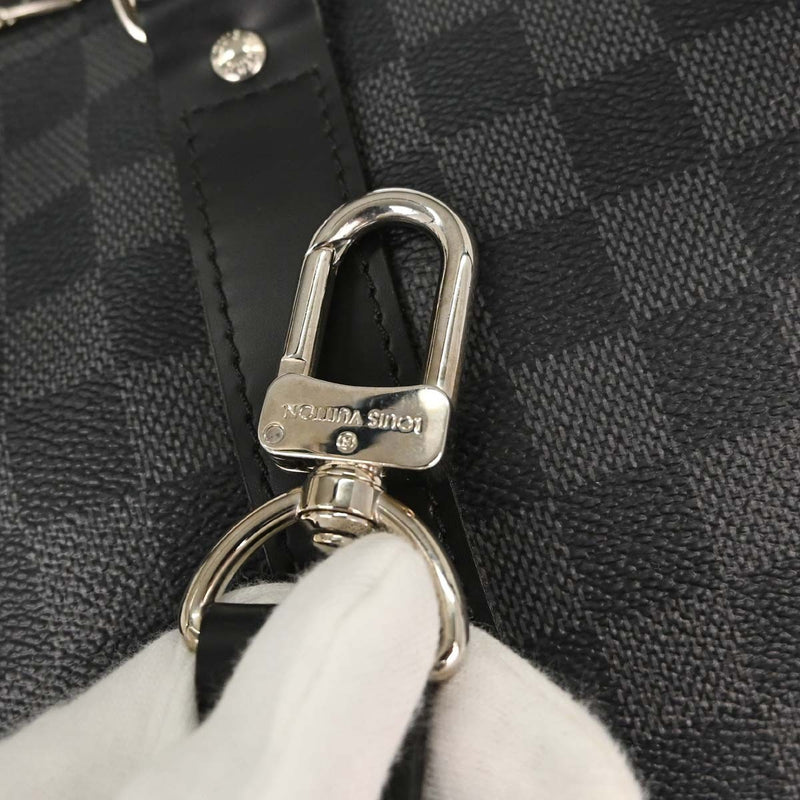 Louis Vuitton Keepall Bandouliere Damier Graphite Gray Canvas Bag