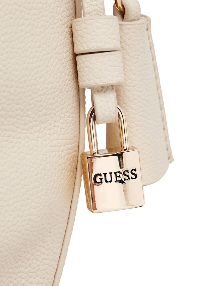 Guess Shoulder Bag — White Polyurethane