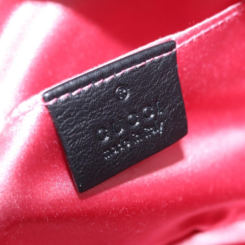 Gucci Gg Marmont Crystal Embellished Matelasse Velvet Black Bag