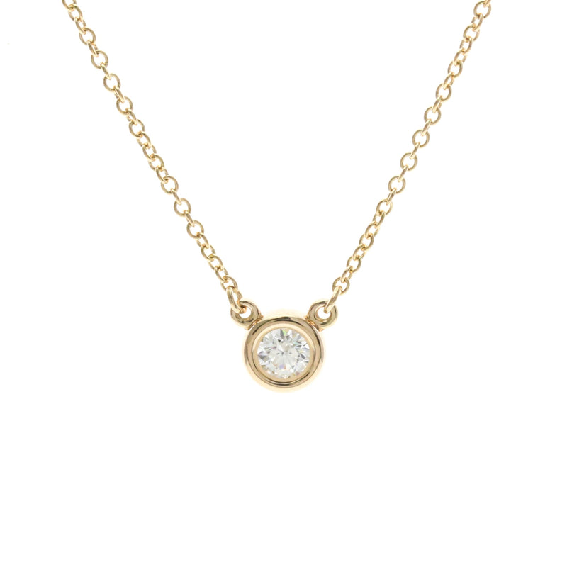 Tiffany & Co. Elsa Peretti Diamonds By The Yard Pendant 18k Rose Gold With Pear-Shaped Diamond Pink_gold Bijoux