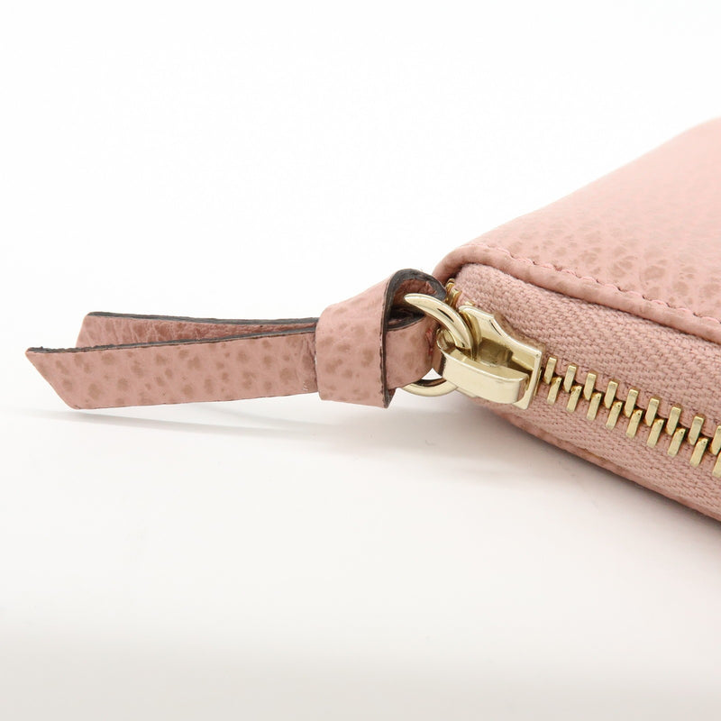 Gucci Swing Zip Around Leather Pink Accessory